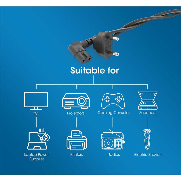 Manhattan Cable De Alimentacion C7 A Eu Cce7 16 90 Grad Gewinkelt 3m