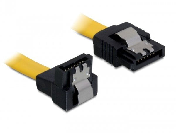Delock Cable Sata 6 Gb/S Macho Gerade > Sata Macho Unten Angular 10 Cm Gel