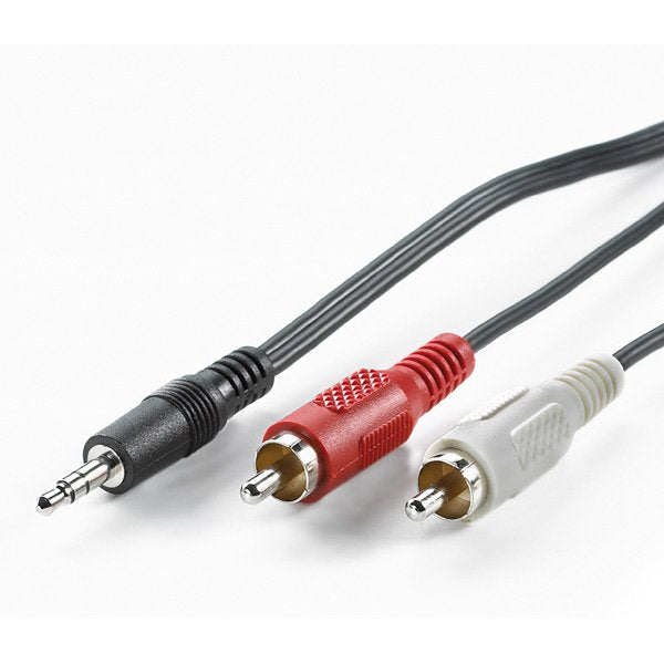 EAN 7611990146222 - VALUE 3.5mm (M) - Cinch (2x M) Cable 1.5 m cable de audio 1,5 m 3,5mm 2 x RCA Negro imagen 1