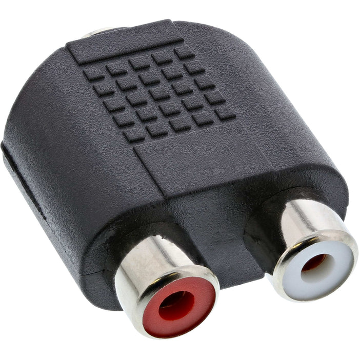 Adaptador De Audio Inline Jack De 3,5 Mm Estéreo Hembra A 2x Rca Hembra