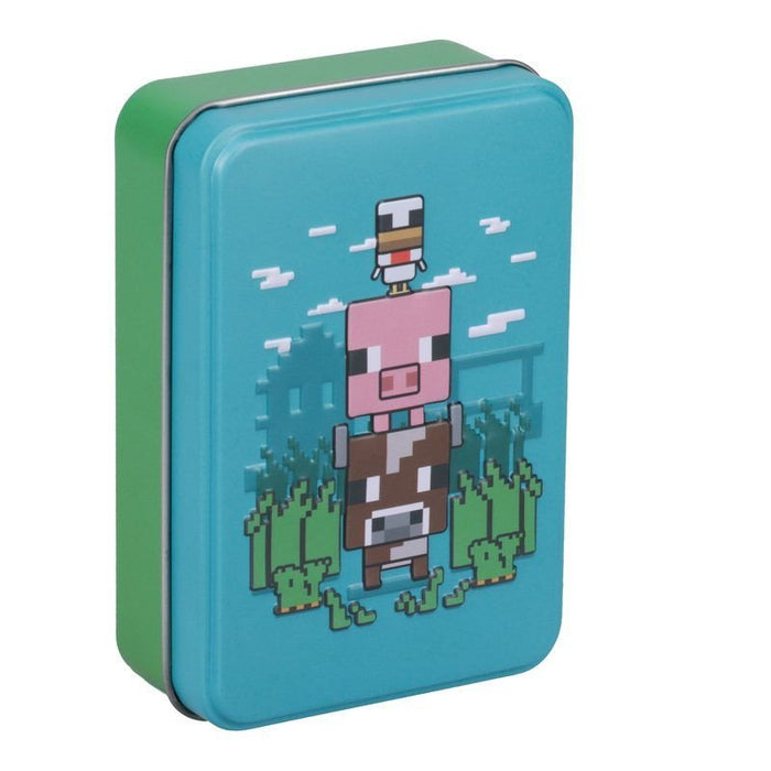 Baraja De Cartas En Caja Metálica Paladone Minecraft