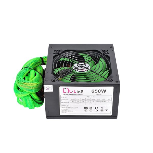 EAN 8436531364953 - L-Link LL-PS-650 unidad de fuente de alimentación 650 W 24-pin ATX ATX Negro imagen 2