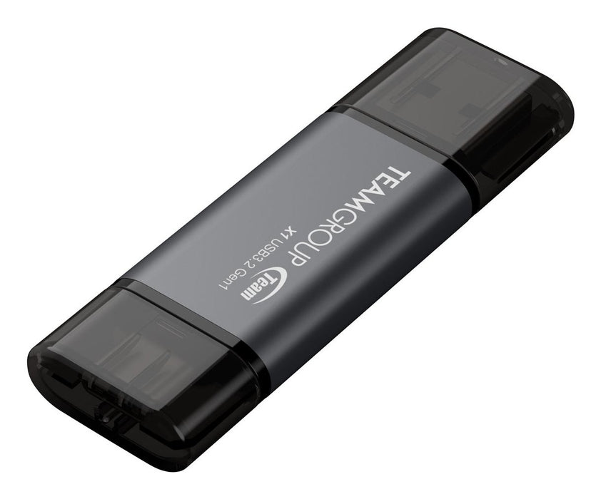 EAN 4711430803753 - Team Group X1 USB 3.2 Gen1 unidad flash USB 256 GB USB Type-A / USB Type-C 3.2 Gen 1 (3.1 Gen 1) Negro, G imagen 4