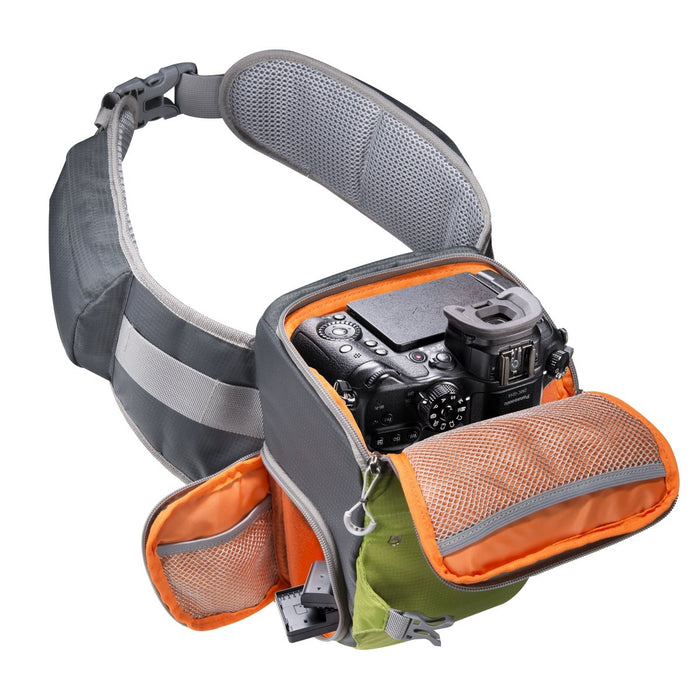 EAN 4250234505840 - Mantona 20584 estuche para cámara fotográfica Estuche con correa de transporte Verde, Gris imagen 3
