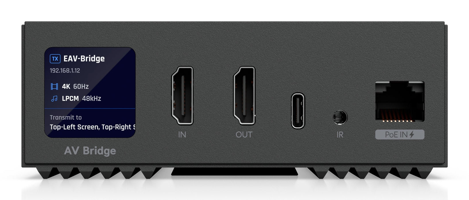 Ubiquiti Eav-Bridge Enterprise Audio/Video Bridge 4k60 Hdmi Xlr Poe+