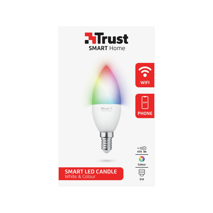 Smart Light Bulb Trust Luminous Flux 470 Lumen Wi-Fi Beam Angle 180 Degrees 71280