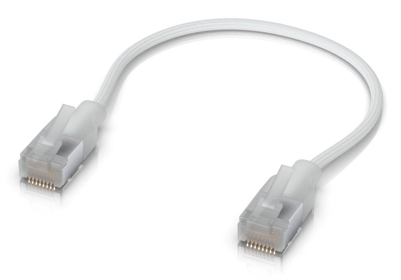 EAN 0810084697245 - Ubiquiti UACC-Cable-Patch-EL-C6A-0.15M-W cable de red Translúcido, Blanco 0,15 m Cat6a imagen 2