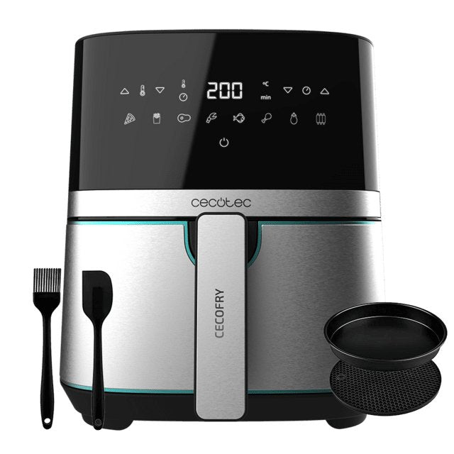 EAN 8435484033176 - Cecotec 03317 freidora Sencillo 5,5 L Independiente 1700 W Freidora de aire caliente Negro, Acero inoxida imagen 1