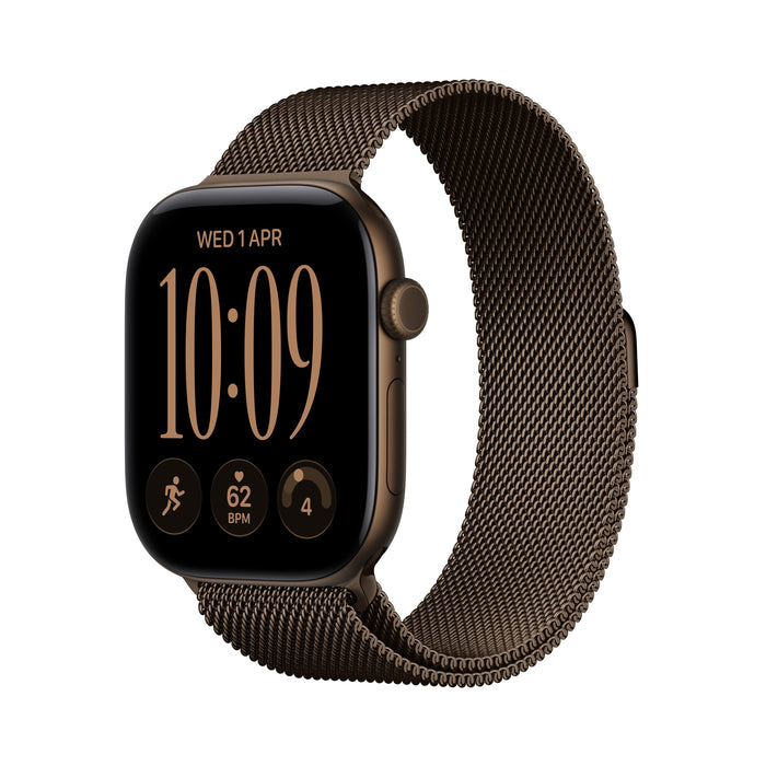 Apple Watch Series 12 (2026) Gps+Cel 46mm Caja De Aluminio Bronce Oscuro Correa Milanese Loop Bronce Oscuro Talla M L Siri Ai