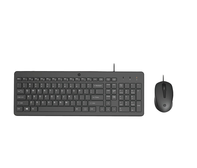 EAN 0195122875503 - HP 150 Wired Mouse and Keyboard Combination teclado Ratón incluido USB Negro imagen 1