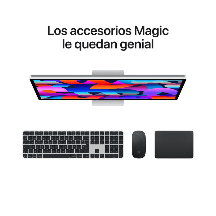 Apple Studio Display (68.29 Cm (27 Zoll), Plata, Neigungs- Und Höhenverstellbarer Standfuss, Nanotexturglas, 5k Retina, Webcam) Mff04fd/A