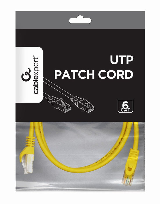 EAN 8716309093330 - Gembird PP6U-0.5M cable de red Amarillo 0,5 m Cat6 U/UTP (UTP) imagen 3