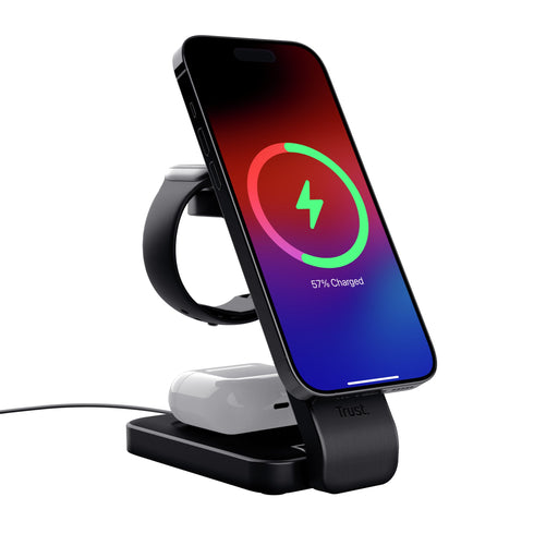 EAN 8713439254648 - Trust Viro Auriculares, Auriculares, Smartphone, Reloj inteligente Negro USB Cargador inalámbrico imagen 2