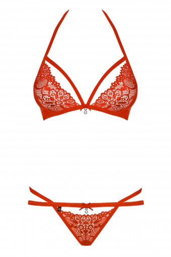 EAN 5901688216675 - Obsessive 838-SET-3 S/M conjunto de ropa interior y bodi Conjunto de lencería Rojo Poliamida imagen 1