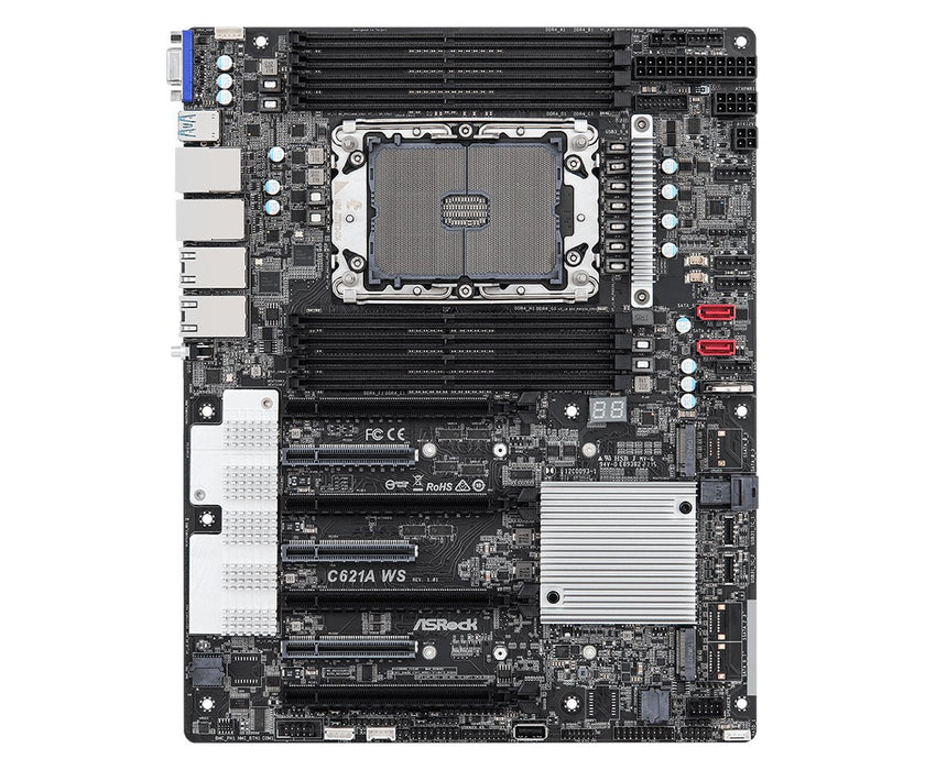 Asrock C621a Ws 90-Mxbgu0-A0uayz