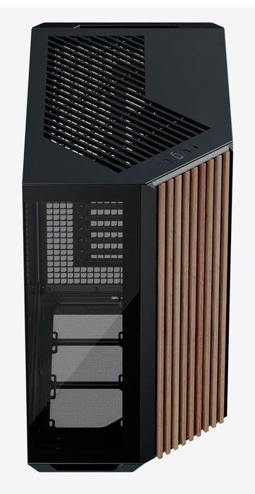 EAN 4711099479559 - APNX V1-W-BK-v1 Midi Tower Negro, Madera imagen 3
