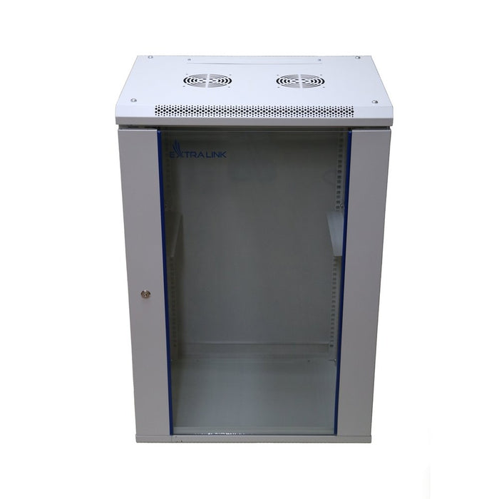 EAN 5903148916897 - Extralink 18U 600X600 WALL-MOUNTED RACKMOUNT CABINET GRAY Bastidor de pared imagen 1