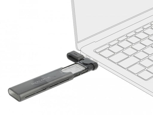 EAN 4043619426355 - DeLOCK 42635 caja para disco duro externo Caja externa para unidad de estado sólido (SSD) Negro imagen 2