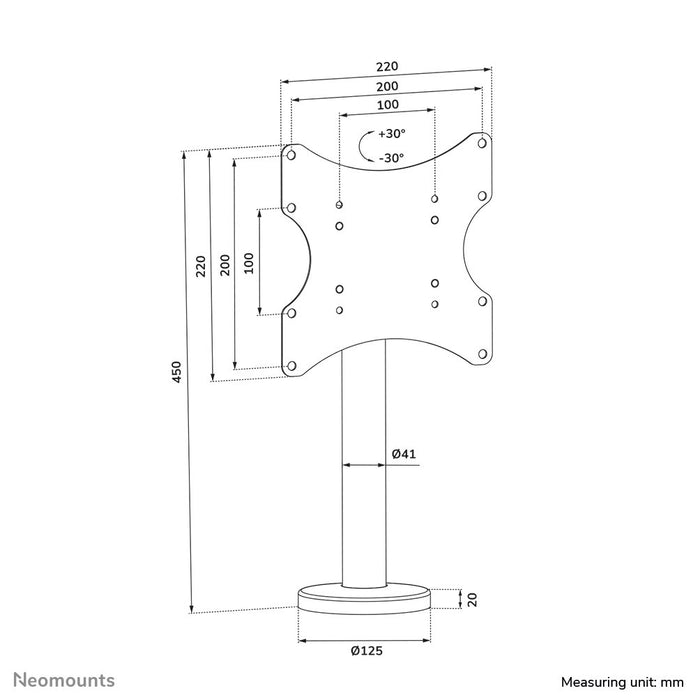 EAN 8717371445348 - Neomounts DS42-430BL12 soporte para TV 109,2 cm (43") Negro imagen 19