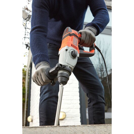 Martillo Black+Decker Behs02k-Qs, Perforador Negro/Naranja