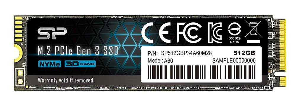 EAN 0886576048529 - Silicon Power P34A60 512 GB M.2 PCI Express NVMe SLC imagen 1