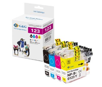 G&G Xl-Druckerpatronen 4er Set Brother Lc-123valp Bk/C/M/Y