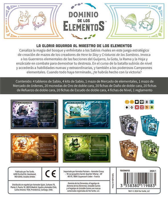 EAN 3558380119883 - Asmodee TEECON01ES juego de tablero Dominio de los Elementos Juego De Cartas Estrategia imagen 3