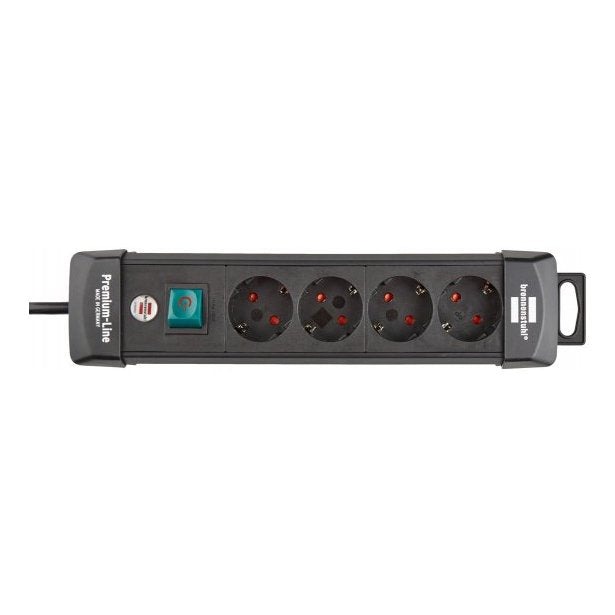 EAN 4007123623983 - Brennenstuhl 1951140100 base múltiple 1,8 m 4 salidas AC Interior Negro imagen 10