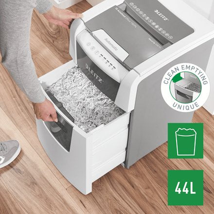 EAN 4002432124107 - Leitz 80130000 triturador de papel Corte cruzado 55 dB 22 cm Gris, Blanco imagen 9