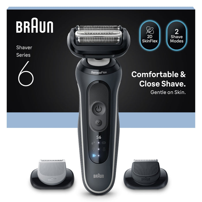 Afeitadora  Braun Series 6 62-G1650s (Negro) 8700216645362