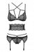 EAN 5901688212875 - Obsessive Frivolla Conjunto de lencería Negro Elastano, Poliamida imagen 1