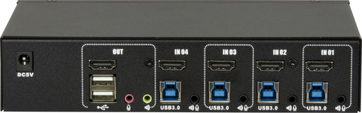 EAN 4260455649599 - Inter-Tech AS-41HUS interruptor KVM Negro imagen 2