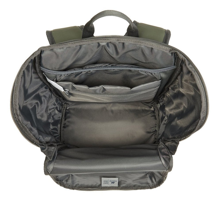 EAN 4260709015644 - Rivacase Eden mochila Mochila de viaje Oliva cuero PU, Poliéster, Tereftalato de polietileno reciclado (r imagen 11