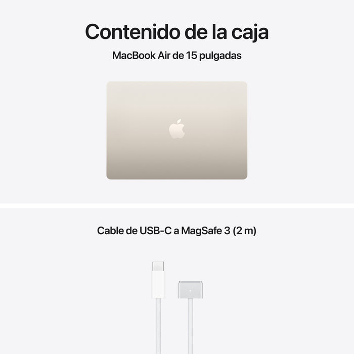Apple Macbook Air 15,3' M5 10-Core Cpu 16gb 1tb Ssd 10-Core Gpu Blanco Estrella