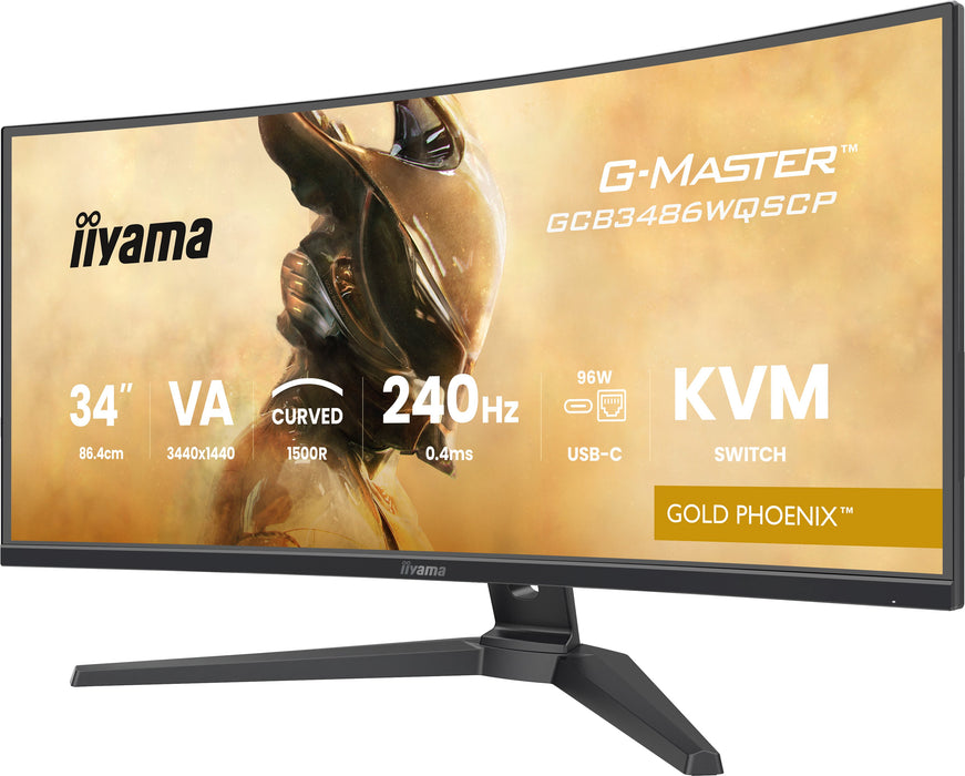 EAN 4948570125173 - iiyama G-MASTER GCB3486WQSCP-B1 pantalla para PC 86,4 cm (34") 3440 x 1440 Pixeles UltraWide Quad HD Negr imagen 9