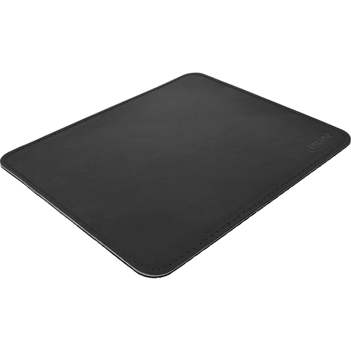 Inline Alfombrilla De Ratón Premium Pu Cuero 255x220x3mm Negro