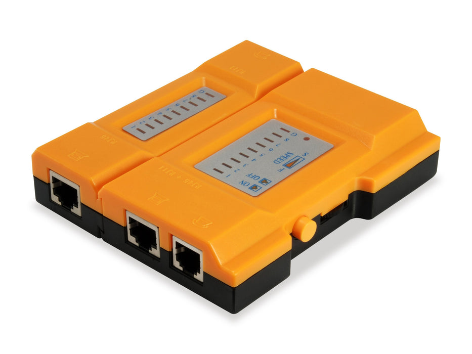 Equip Tester  Para Cables Rj45 Rj11 Rj12 Naranja