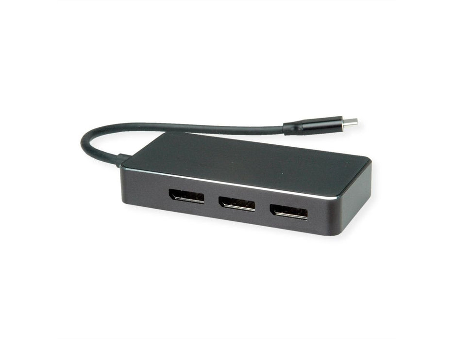 Value Multi-Display Adapter Usb Typ C - 3x Dp, Multi-Stream 4k