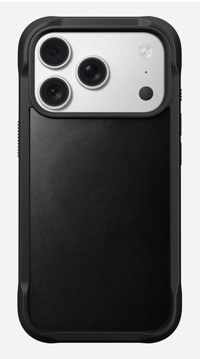 Nomad Rugged Leather Case Iphone 17 Pro Black Horween