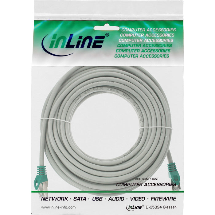 Inline Crossover Pc To Pc Cable De Red F/Utp Cat.5e Gris 10m
