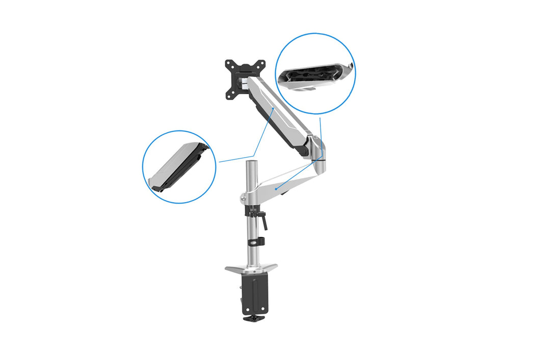 EAN 4016032383147 - Digitus DA-90351 soporte para monitor 68,6 cm (27") Escritorio Negro, Plata imagen 7