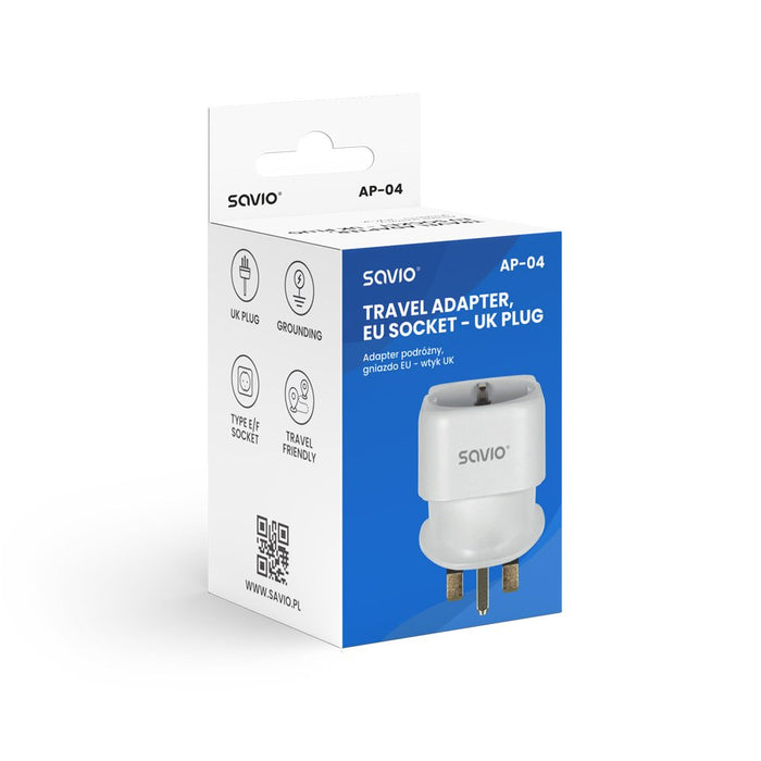 EAN 5901986049098 - Savio AP-04 adaptador e inversor de corriente Universal 3250 W Blanco imagen 4