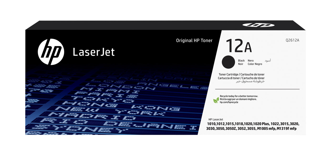 EAN 0808736558136 - HP 12A Black Original LaserJet Toner Cartridge cartucho de tóner 1 pieza(s) imagen 1