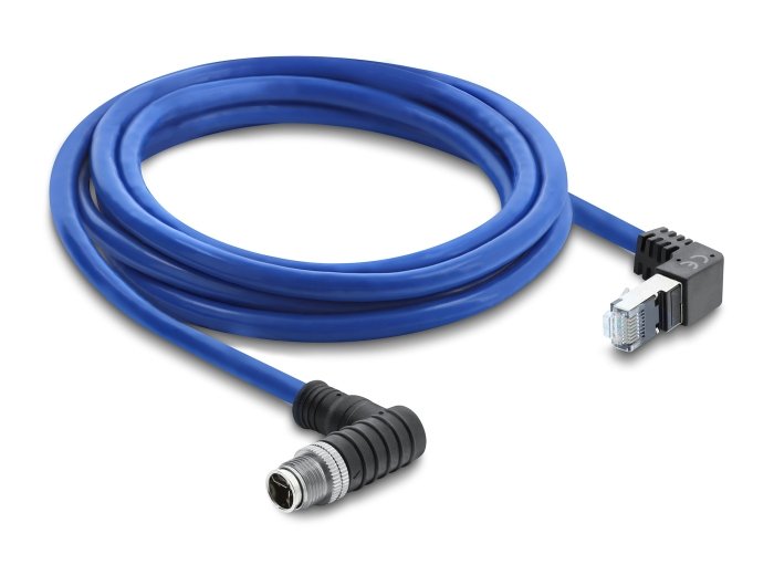 Delock M12 Cable X-Kodiert 8 Pin St A Rj45 St 2m Azul