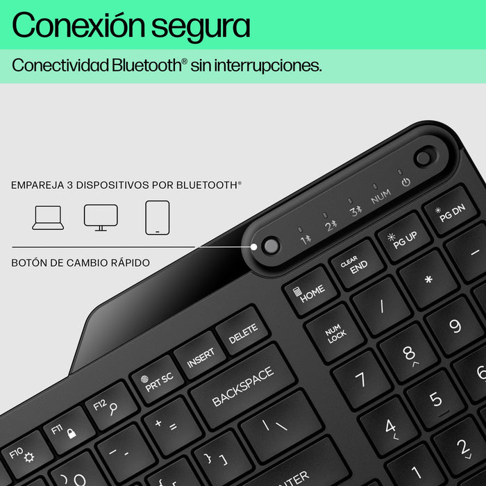 EAN 197192767054 - HP 460 Multi-Device Bluetooth Keyboard teclado Hogar Negro imagen 8