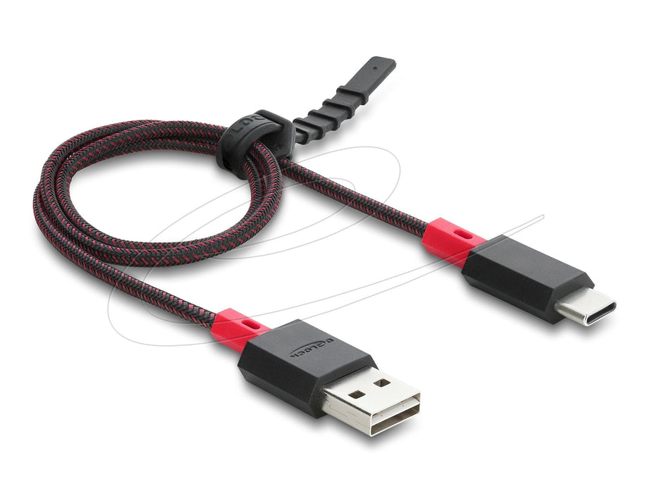 Delock Easy-Usb 2.0 Cable Typ-A Stecker Zu Usb Type-C Stecker 0,5 M Schwarz