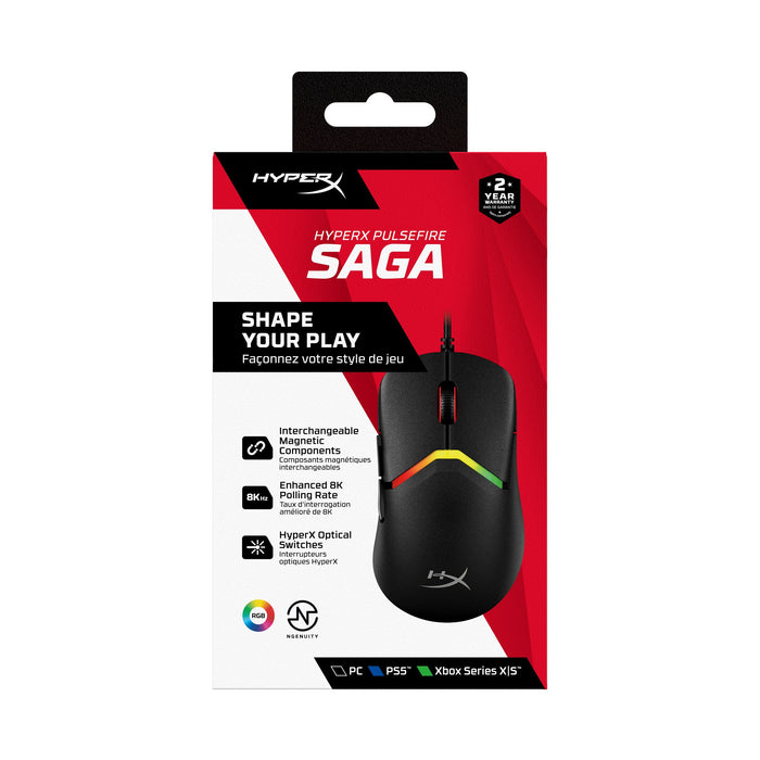EAN 0198415001641 - HyperX Pulsefire Saga Wired Gaming Mouse ratón Juego Ambidextro USB tipo A Óptico 3200 DPI imagen 1