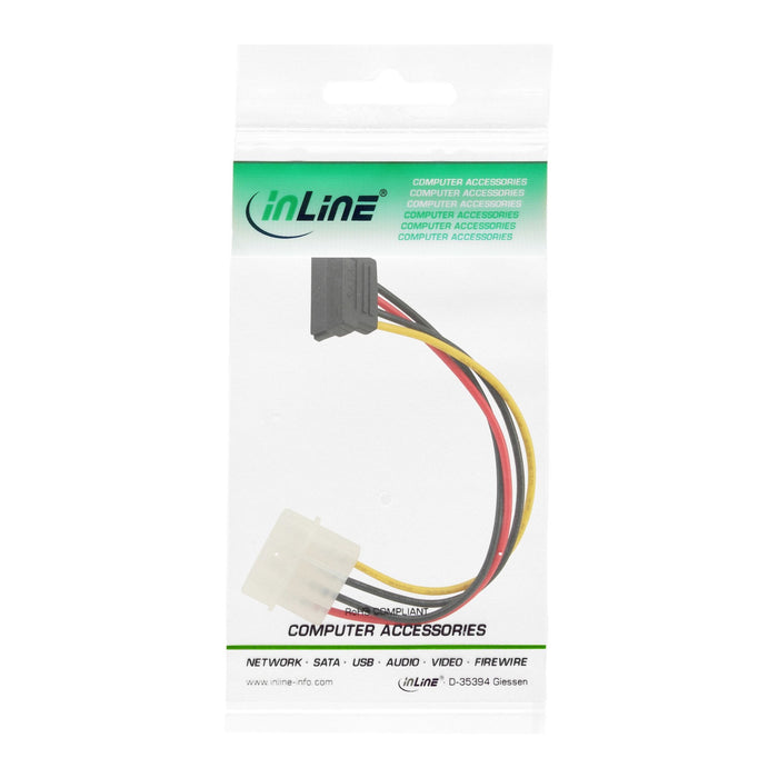 Adaptador De Alimentación Sata Inline De 5,25" A Sata De 15 Pines De 15 Cm