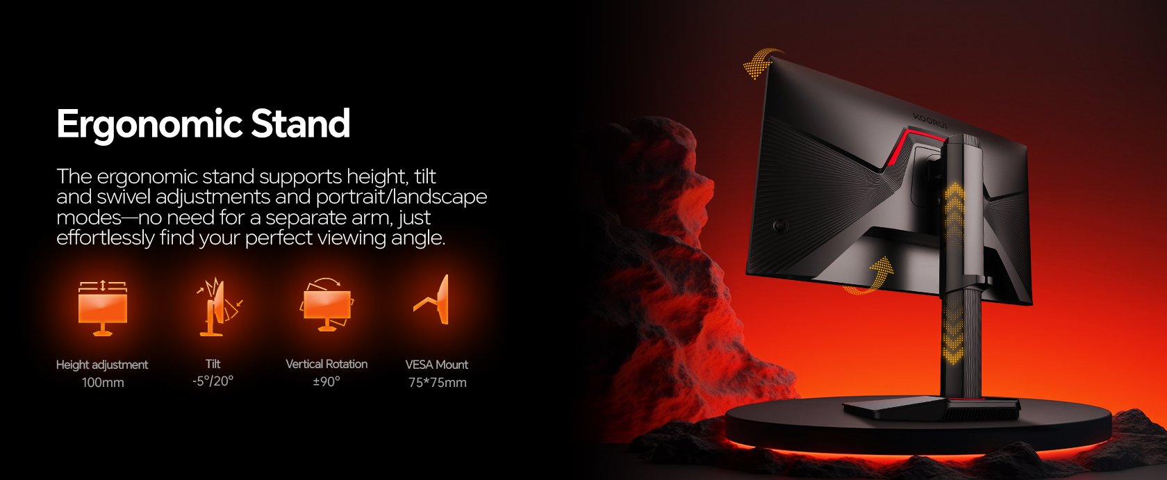 Koorui G2741l 4k Uhd Gaming Monitor 68,6 Cm (27 Zoll)