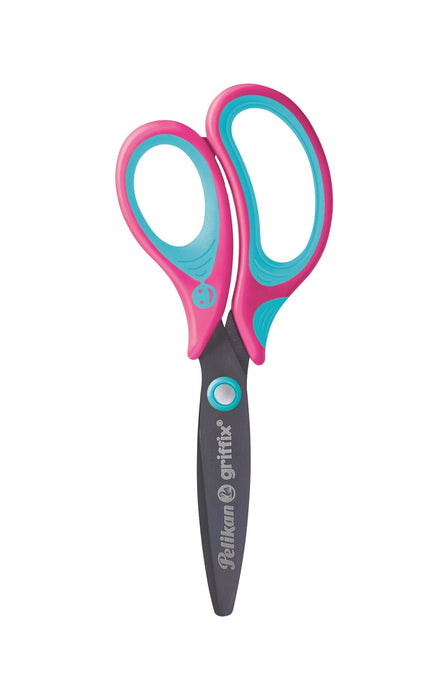 Tijera Pelikan Griffix Universal Corte Recto Azul, Rosa